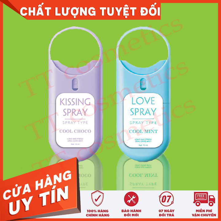 [100% Chính Hãng[ xịt thơm miệng love spray - kissing spray xịt thơm miệng onaya xịt thơm miệng qlady love spray