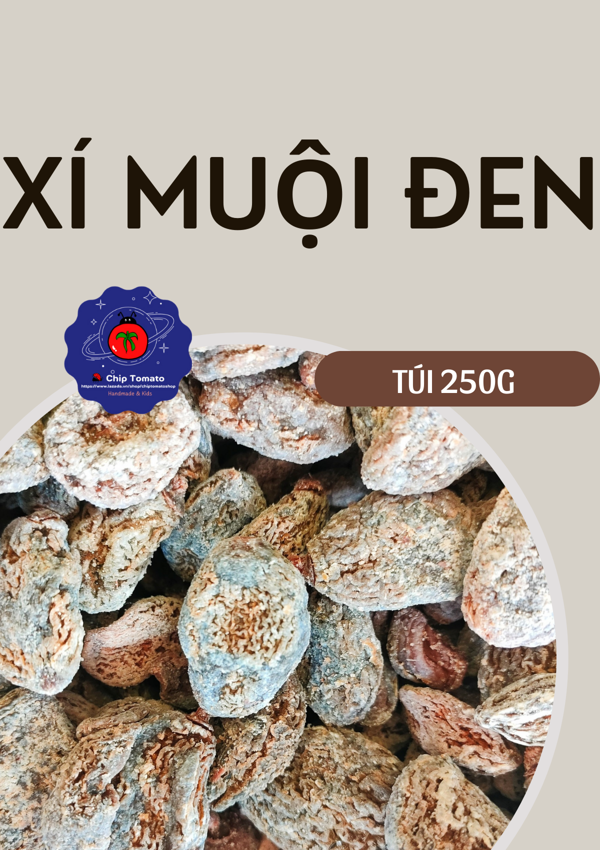 Xí muội đen không hạt 250g
