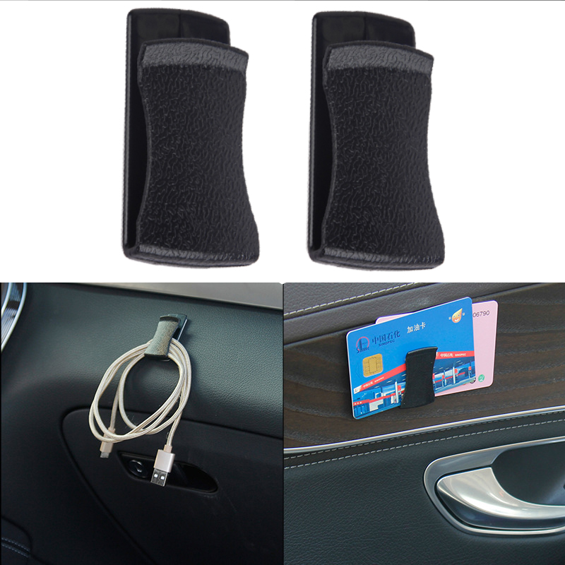 Bộ 2 cái kẹp đa năng dán taplo, cánh cửa cho xe hơi, ô tô dùng kẹp thẻ, hoá đơn, mắt kính