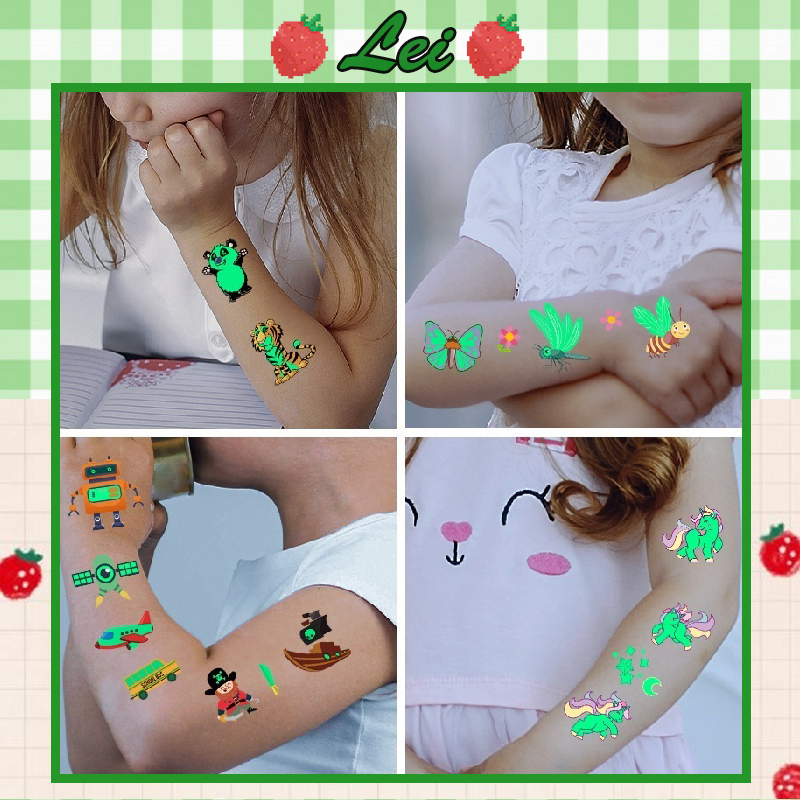 Bộ hình xăm mini phản quang siêu cá tính siêu độc đáo 15 ngày chống thấm nước