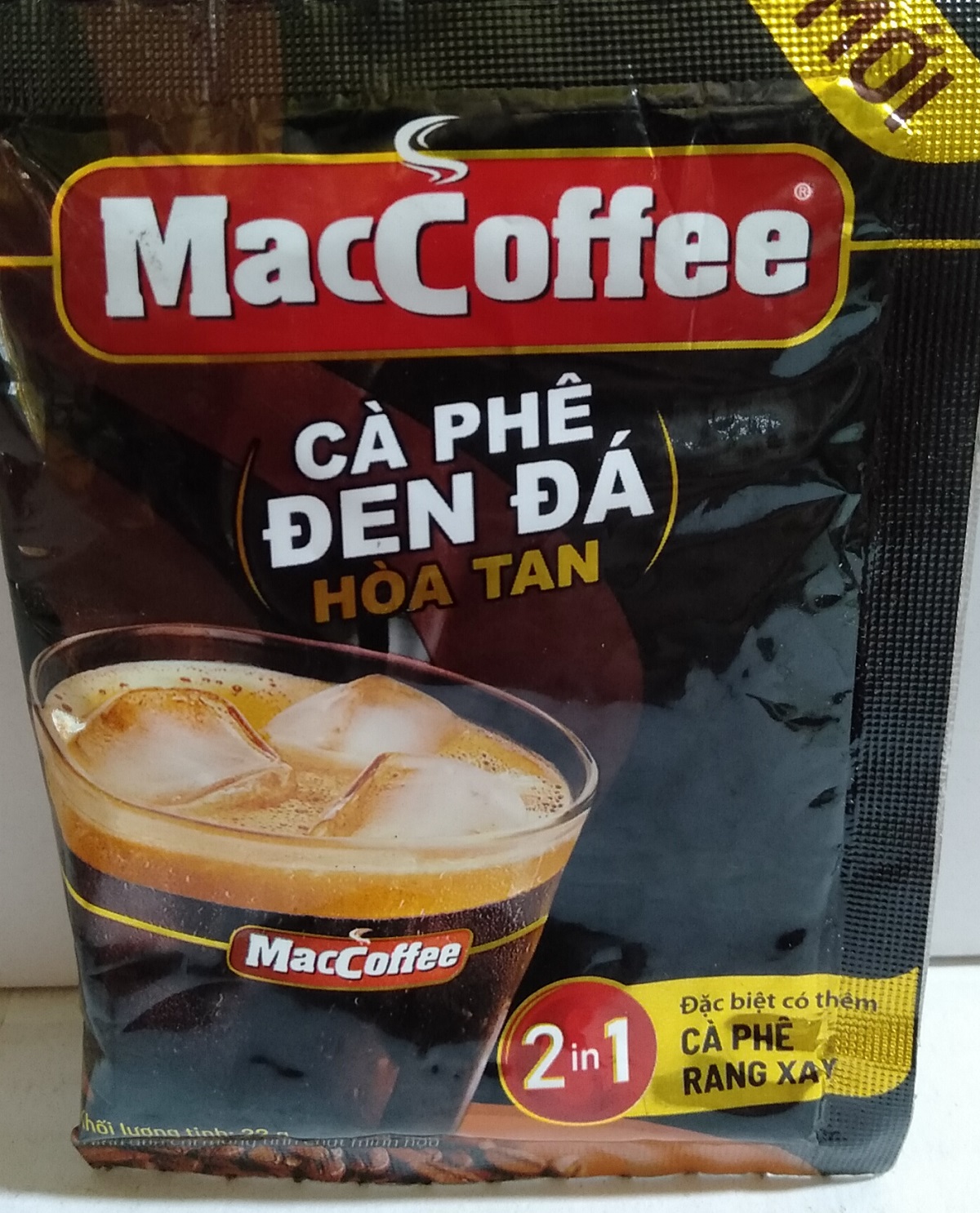 [ Hàng Tặng Không Bán ] - 1 gói 22g - Cà Phê Đen Đá MacCoffee Café Phố