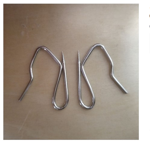 10 móc sắt chữ s treo đồ treo rèm bền chắc chắn cho rèm vải may chiết ly