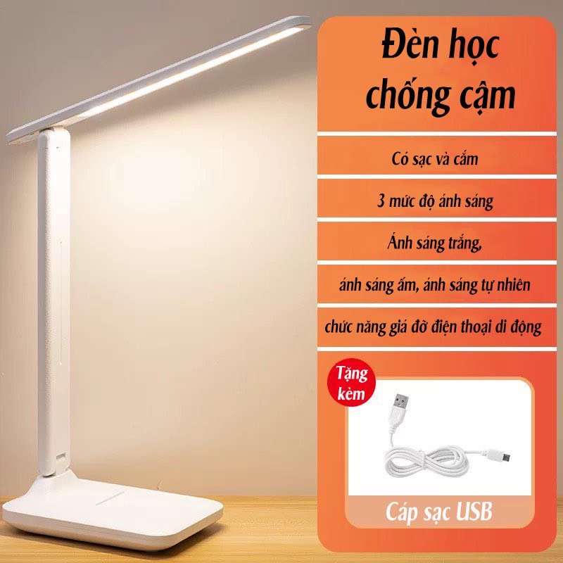 Đèn học để bàn học đèn học chống cận bàn làm việc bảo vệ mắt chống cận thị domino.home