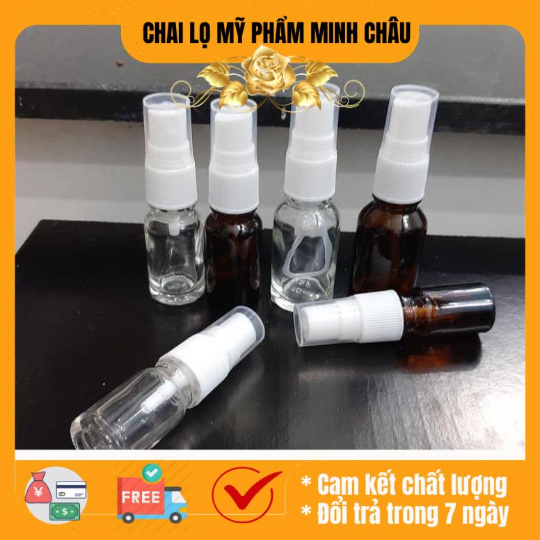 Chai xịt phun sương thủy tinh 5ml/10ml - chai chiết nước hoa