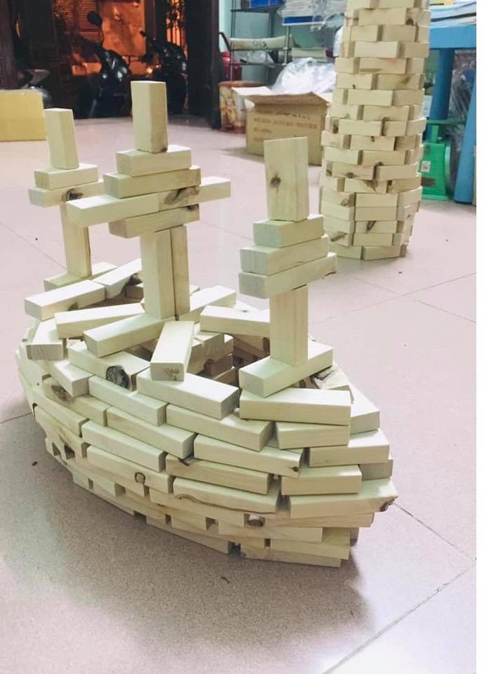 [BÁN CÂN] Domino gỗ xếp hình Bộ đồ chơi Rút Gỗ Domino bằng gỗ 1KG màu gỗ tự nhiên MonShop đồ chơi trẻ em xếp hình ghép hình thông minh cho bé