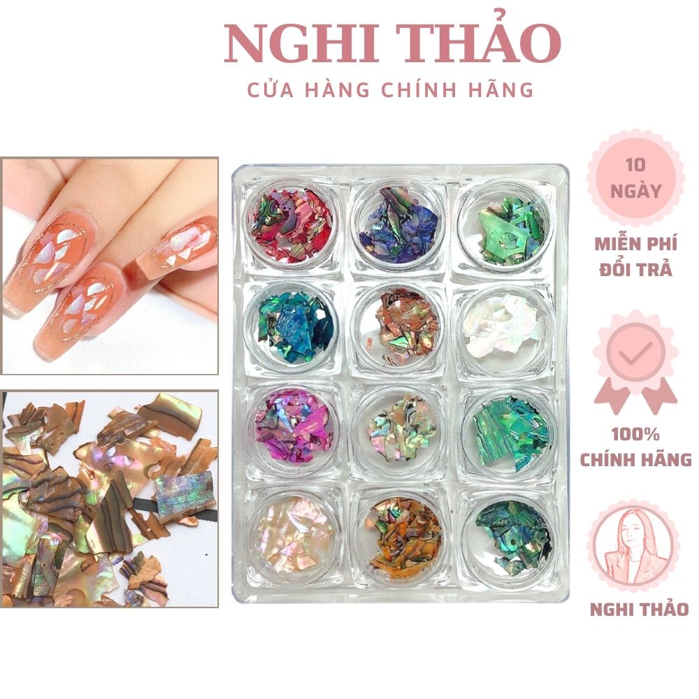 Xà cừ nail vân đá 12 màu