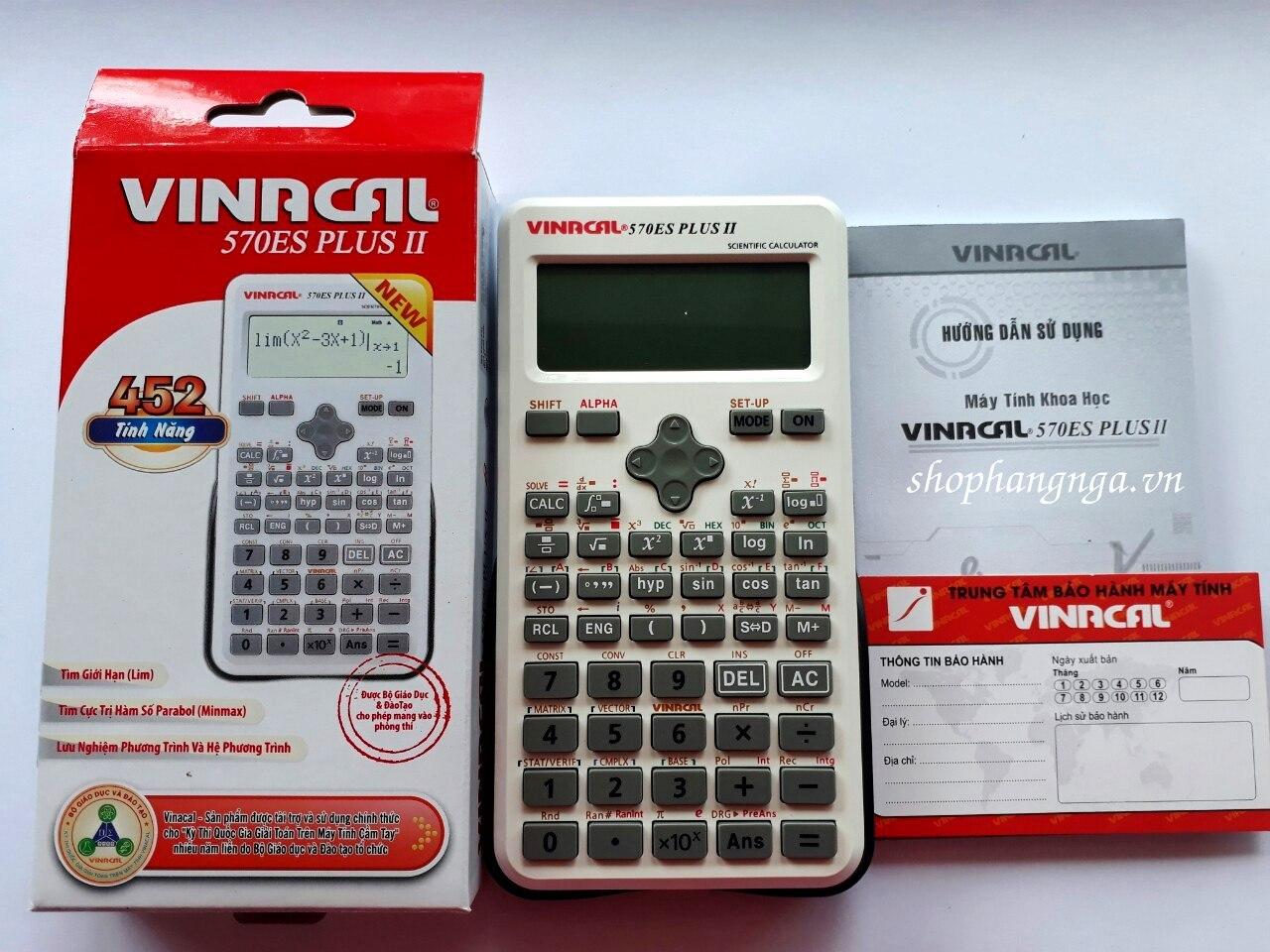 Máy tính vinacal 570es plus ii
