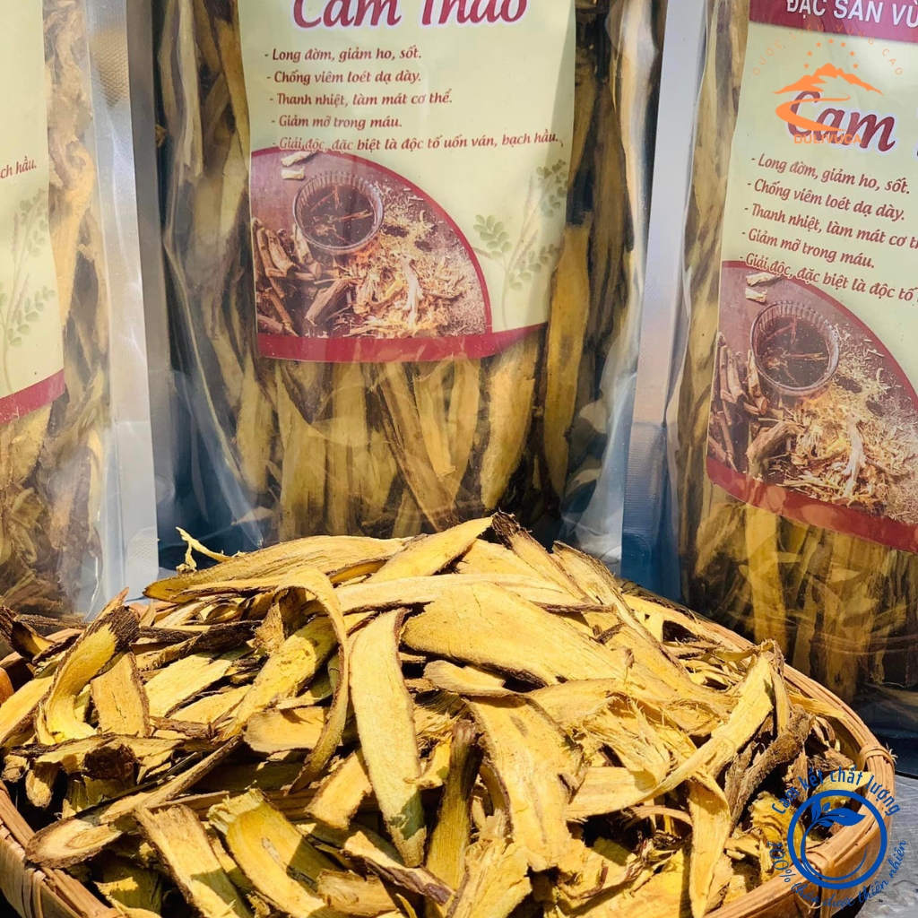 Cam thảo khô thái lát loại 1 . Trà cam thảo bắc giúp thanh nhiệt giải độc, giảm ho, hạ sốt