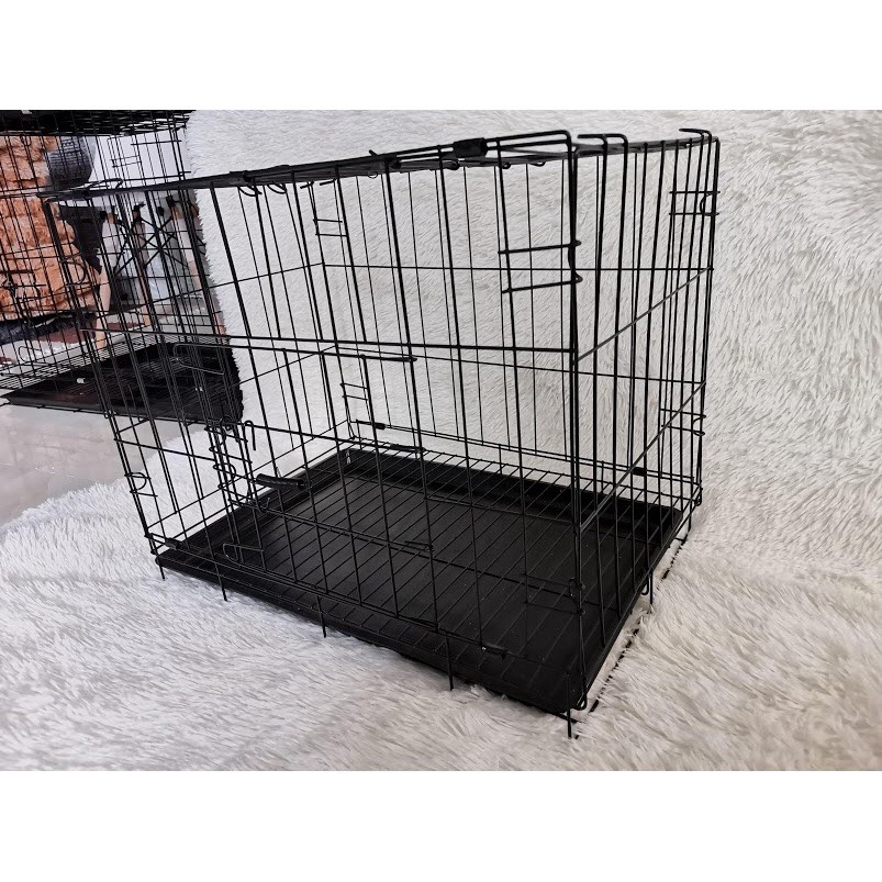 [HCM]Chuồng Chó Mèo Gấp Gọn Sơn Tĩnh Điện kích thước  60x42x50cm (chó mèo dưới 7kg)