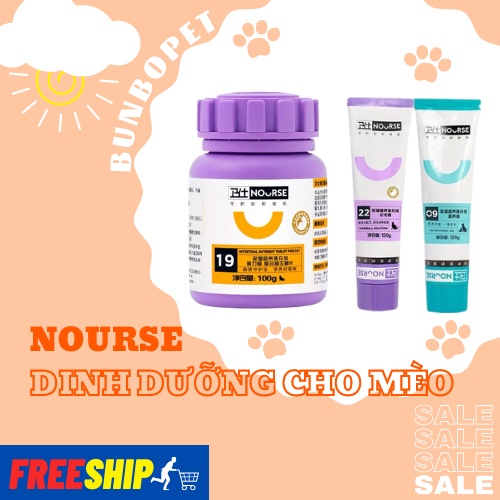 Nourse Hủ 100g - Dưỡng Lông, Bổ Sung Vitamin, Canxi, Trị Búi Lông, Hỗ Trợ Tiêu Hóa Dành Cho Mèo (200 Viên)