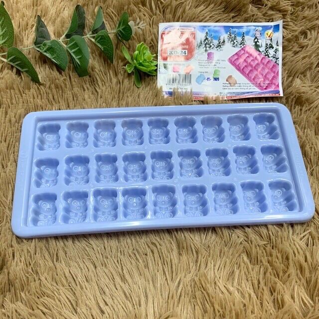 Khay làm đá hình gấu 27 viên