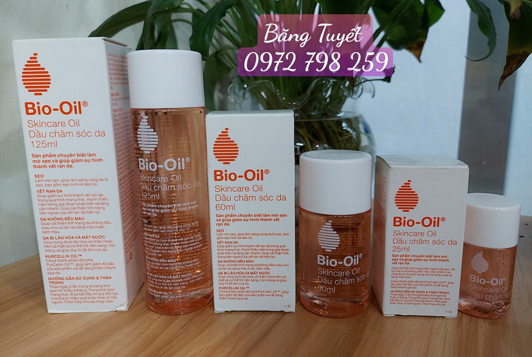Tinh dầu dưỡng giảm rạn da,mờ sẹo trước và sau sinh Bio Oil 25ml 60ml 125ml