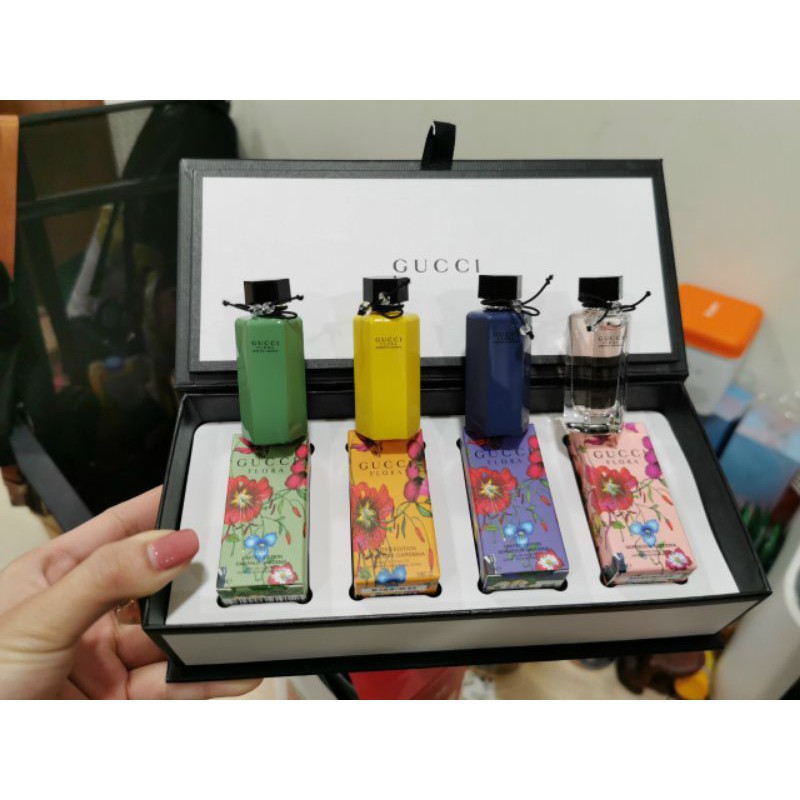 Set Nước Hoa Gucci Flora Mini 4 Màu 5Ml/C