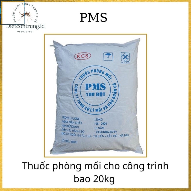 Thuốc trừ mối pms 100 bao 20kg .