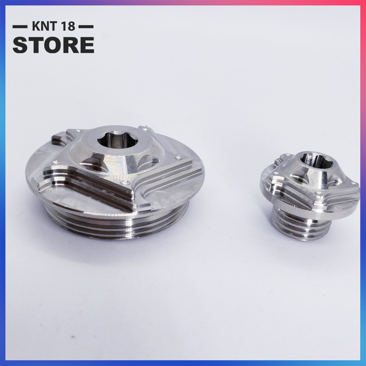 Ốc mâm lửa Salaya inox 304 CNC phay xéo gắn sirius wave dream satria winner...