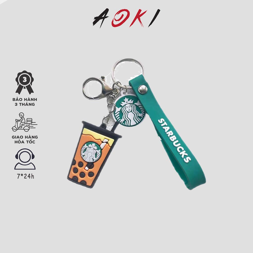 Star.bucks Keychain Coffee Cup Keychains Pendant Food Drinks Play Milk Tea Drink Bottle Keyring Bag Pendant