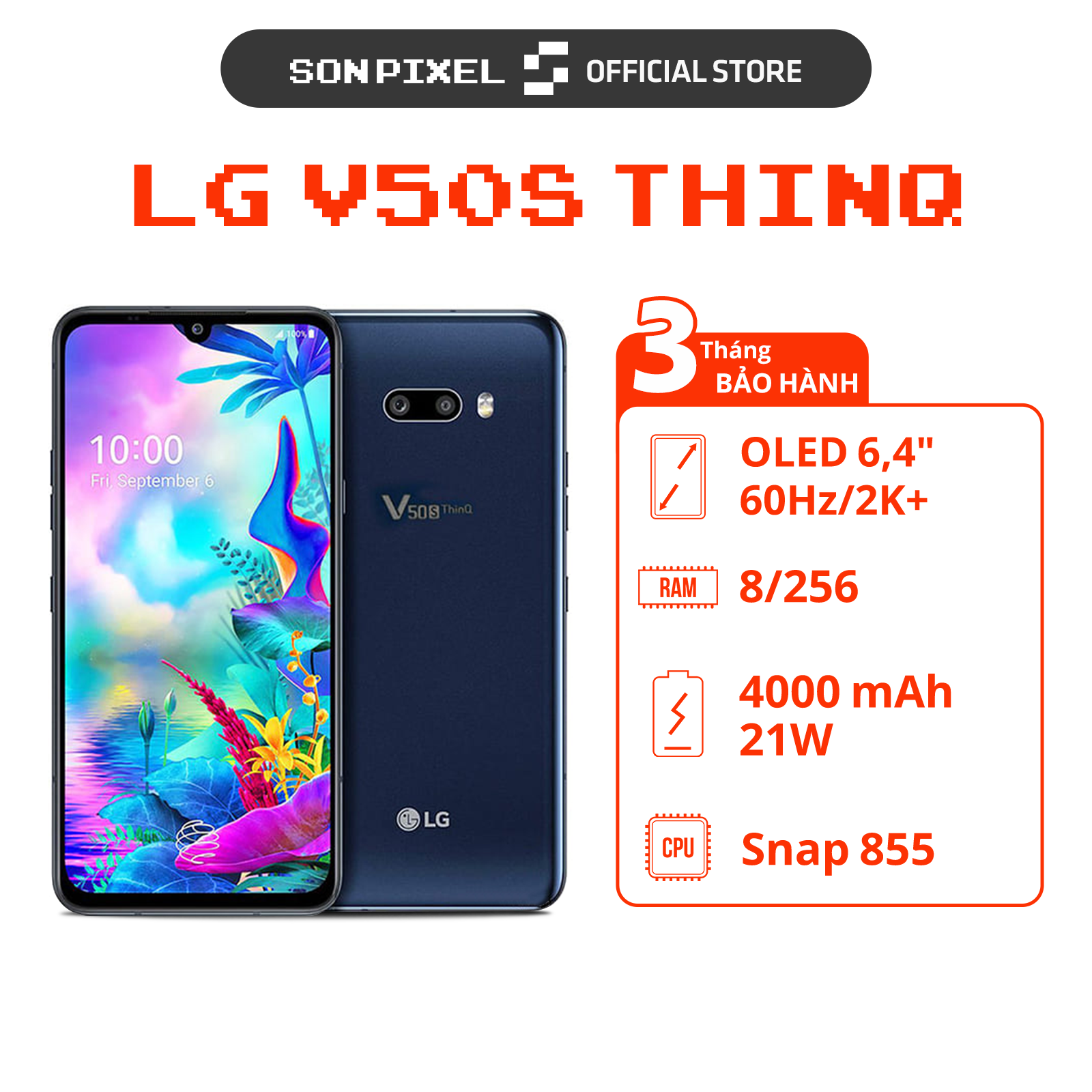 LG V50s ThinQ RAM 8/256GB Snapdragon 855 chip. Sonpixel plug kit