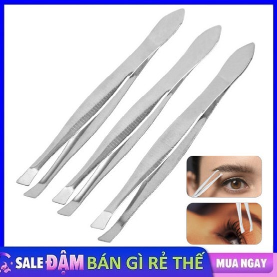 [HCM][inox không gi] Nhíp Nhổ Râu Lông Mày Lông Nách Tóc Bạc Inox Tiện Lợi