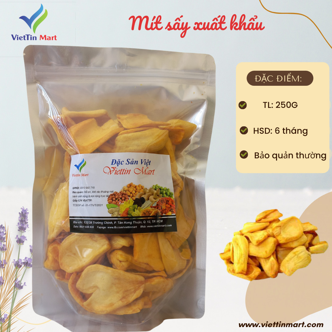 250gr_ mít sấy hàng xuất khẩu - viettin mart