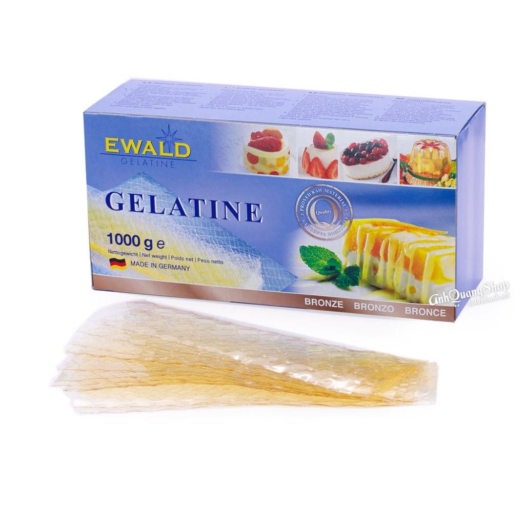 Lá gelatin ewald 3,5g dùng làm bánh, thạch