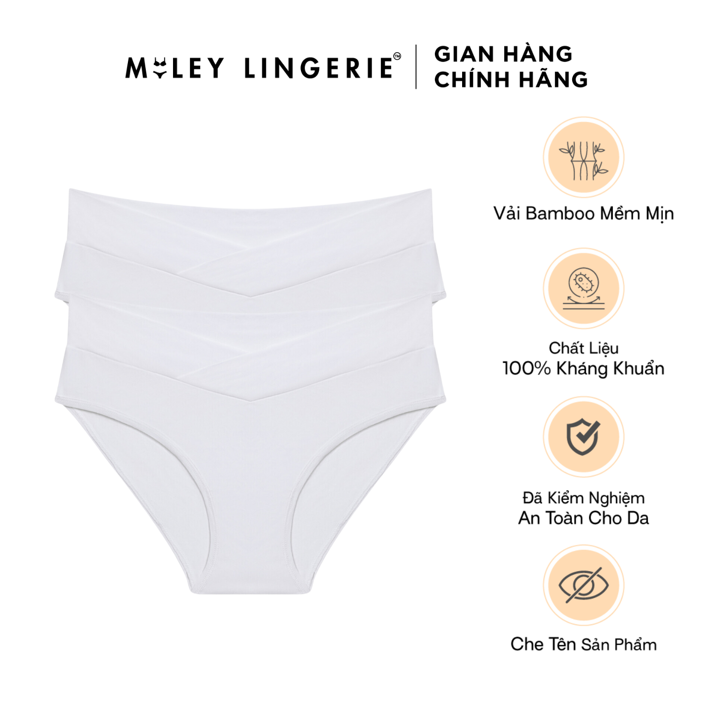 Combo 2 Quần Lót Cotton Lụa Phối Ren Plus Size Nature Wind Kháng Khuẩn Êm Mềm Miley Lingerie