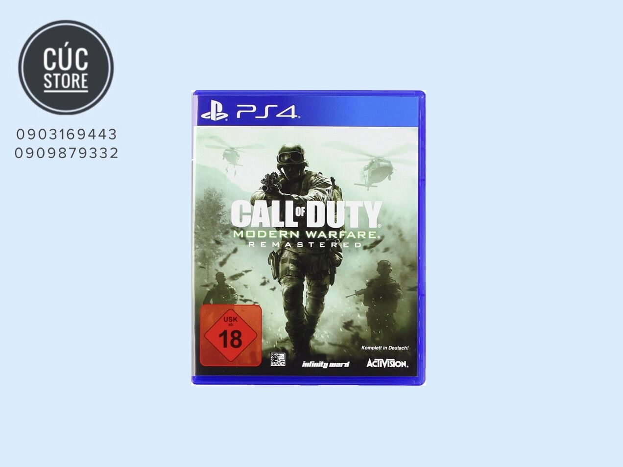 Đĩa chơi game PS4: Call of Duty Modern Warfare Remastered