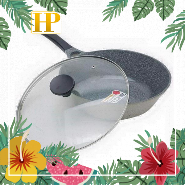 Chảo chống dính vân đá sâu lòng lock &lock 30cm lca6305d-ih