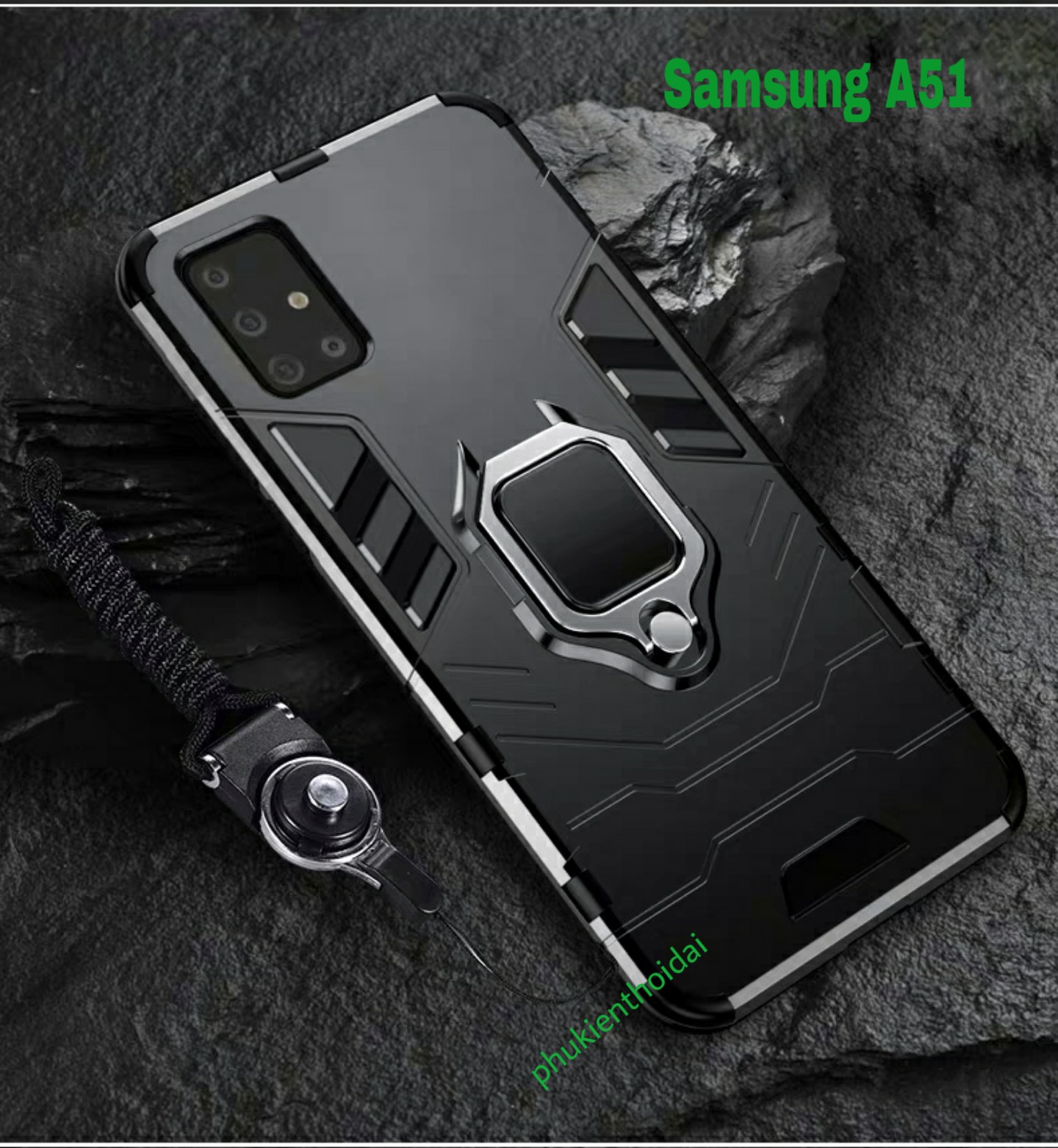Ốp lưng Samsung Galaxy A51 Iron Man Iring siêu bền cao cấp chống sốc chống