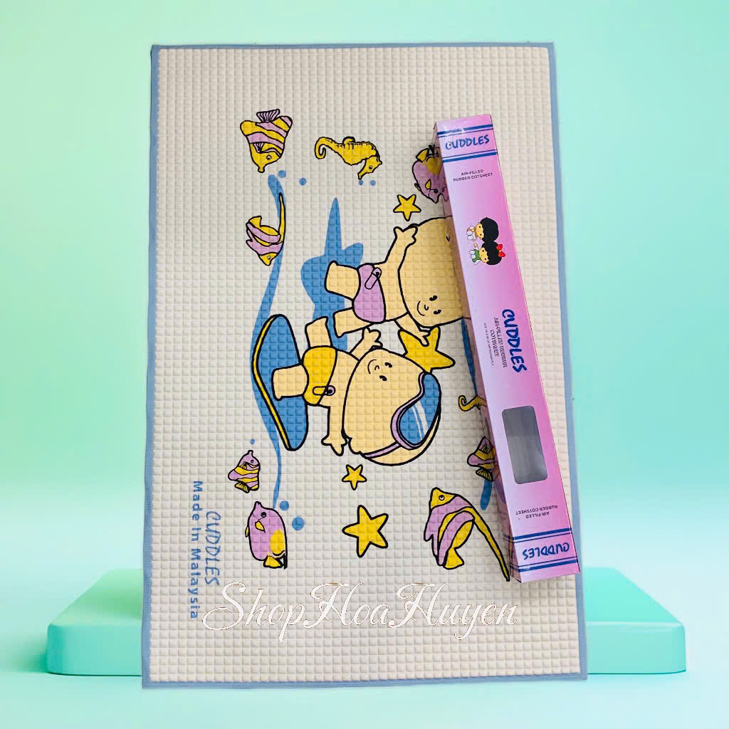  Nệm lót cho bé sơ sinh  tấm lót chống thấm ,chiếu cao su cho bé thoáng khí nệm nước cho bé sơ sinh 60x90cm 