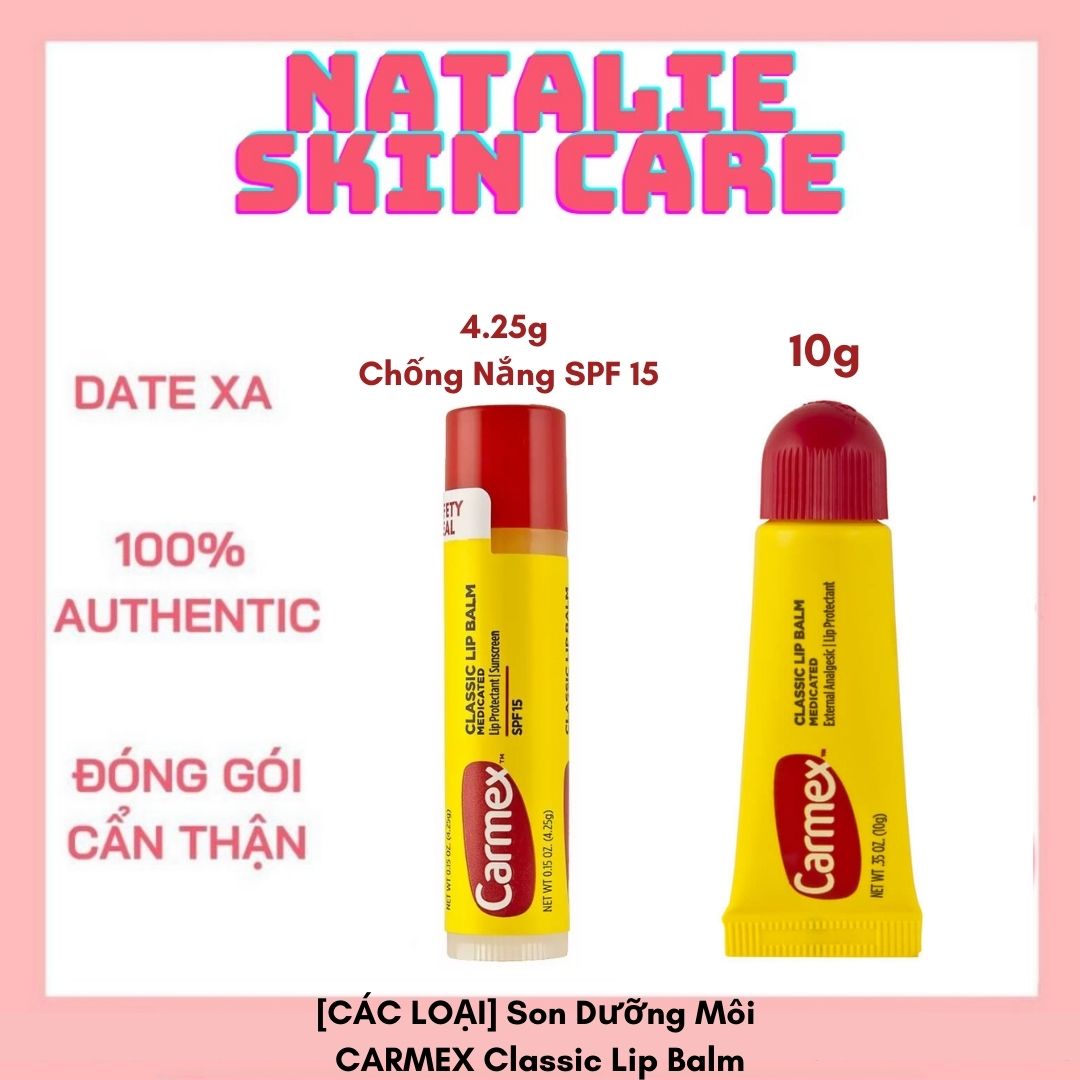 [CÁC LOẠI] Son Dưỡng Môi CARMEX Classic Lip Balm Medicated