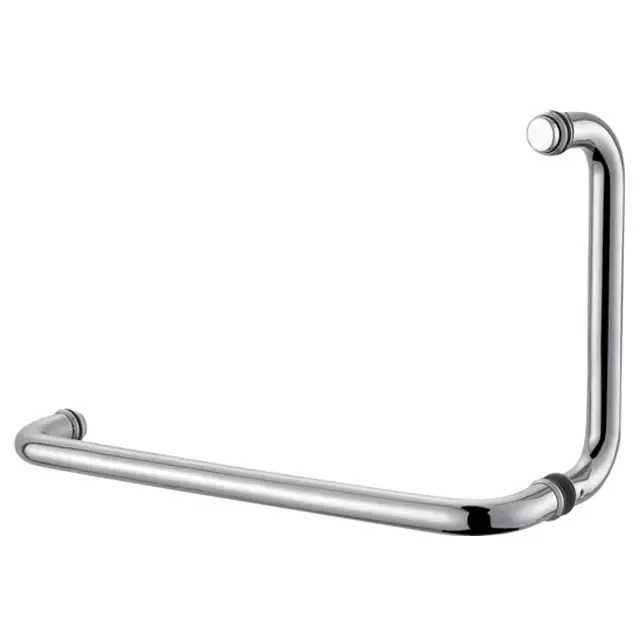Tay nắm L cửa phòng tắm kính inox 304 cao cấp