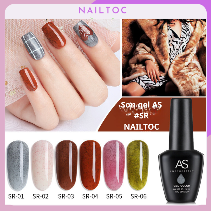 Sơn gel as lông mã sr chai 15ml
