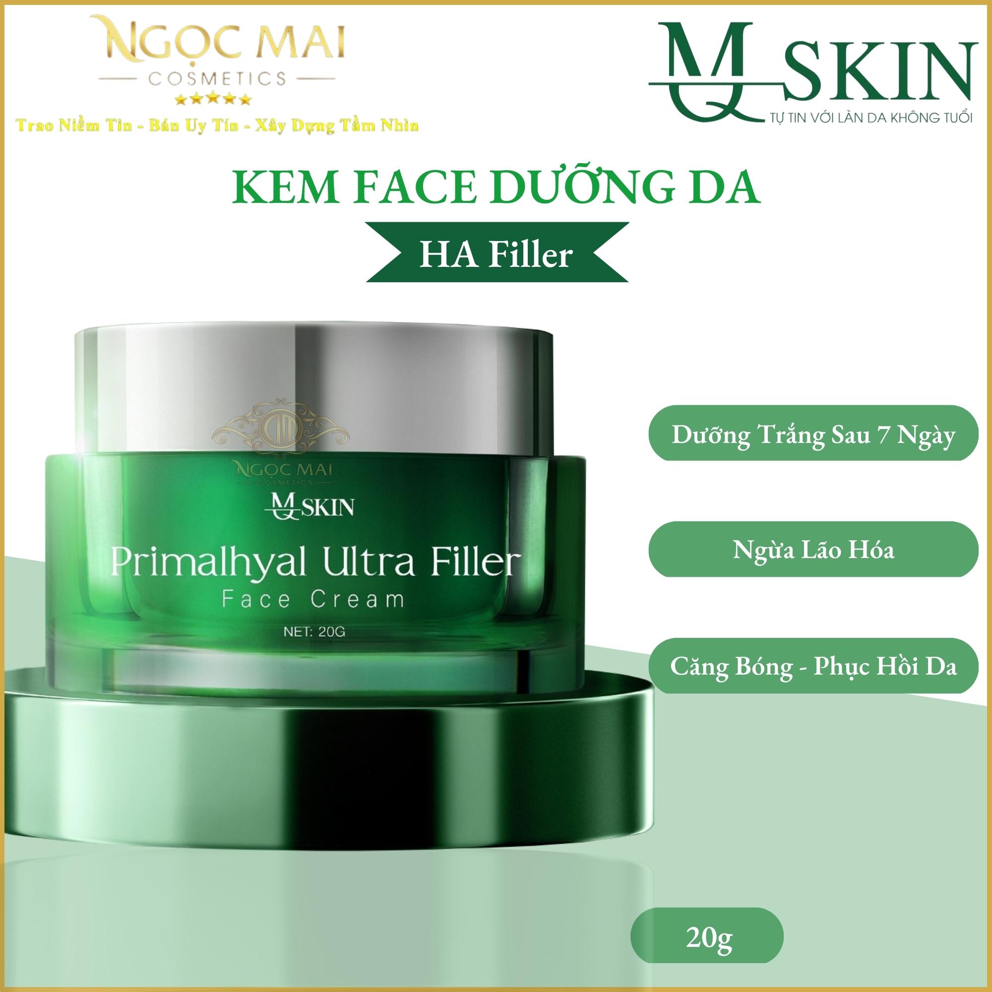 Kem Face Dưỡng Da MQ Skin HA FillerChính Hãng, Dưỡng Trắng, Căng Bóng