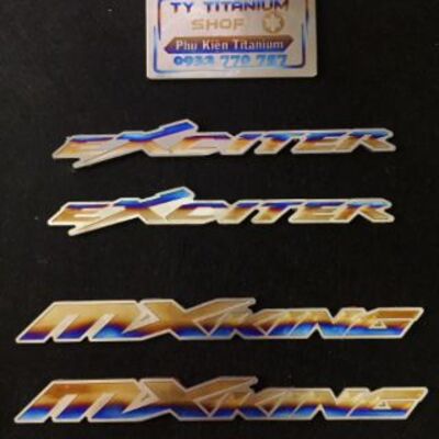 [HCM]✌CẶP CHỮ TITAN TÊN CÁC LOẠI XE VARIO WINNER SONIC RAIDER SATRIA EX MXKING SH MSX CLICK VISION WAVE DREAM ✌