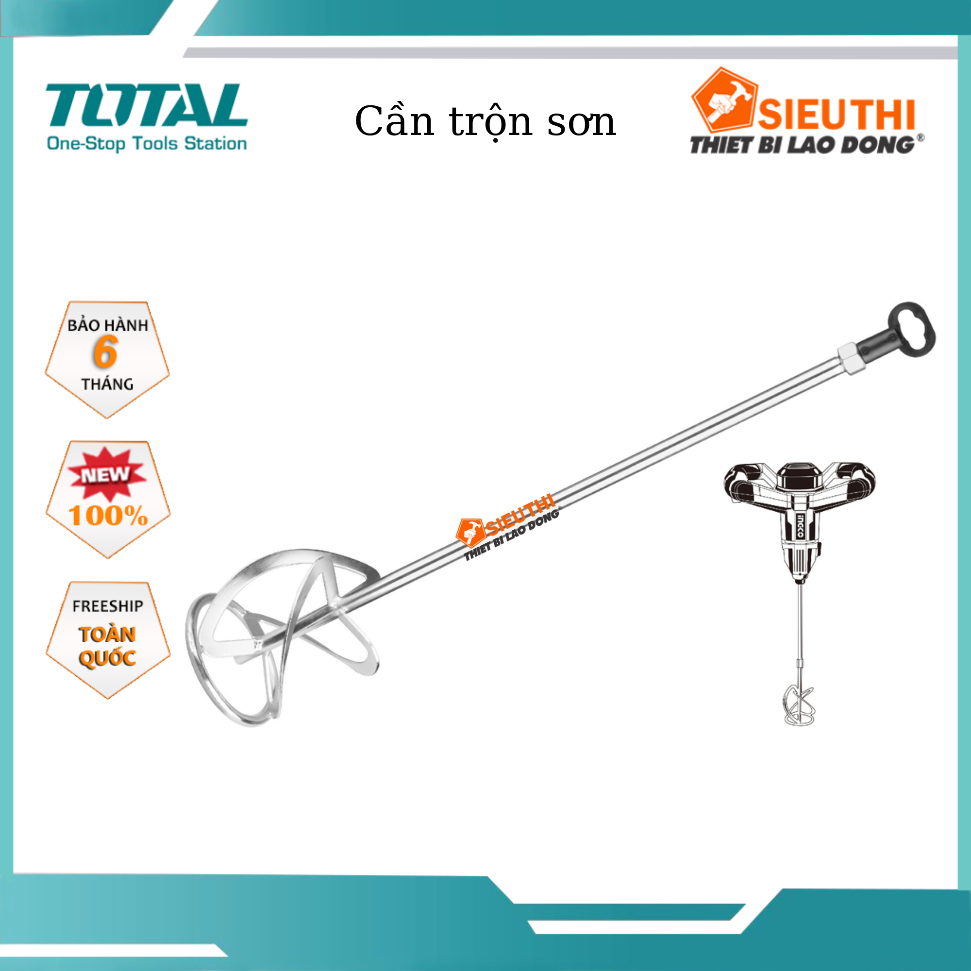 Cần trộn sơn total 120mm tac331120/ 160mm tac331160