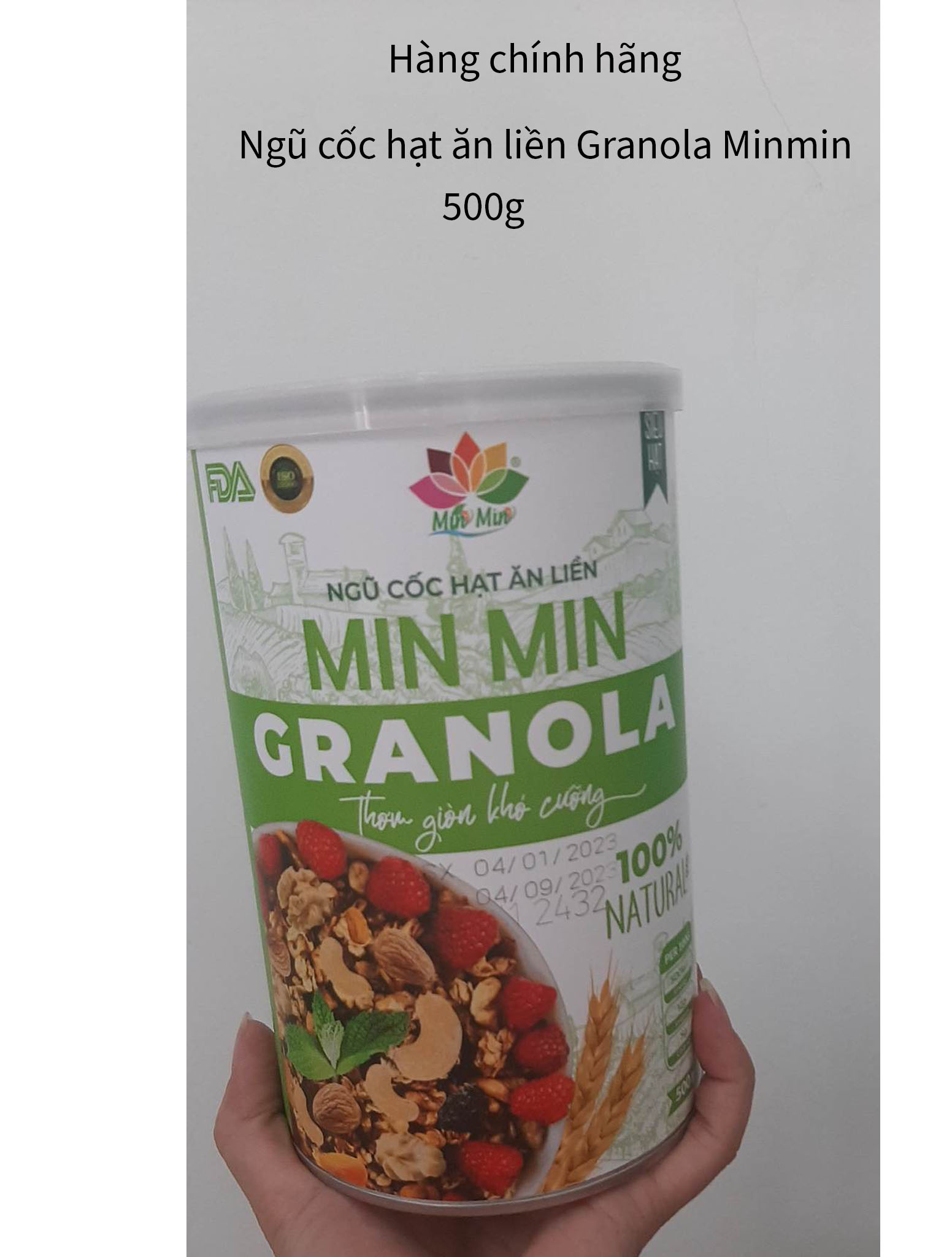 Ngũ cốc hạt Granola Minmin loại 500gr