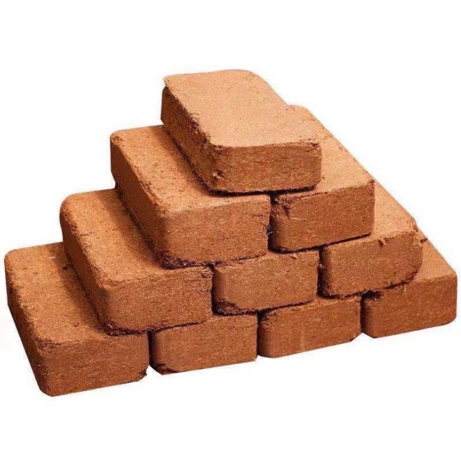 Đất nén viên xơ dừa nén 500 gram kích thước 20x10x6 trồng cây cảnh, trồng rau