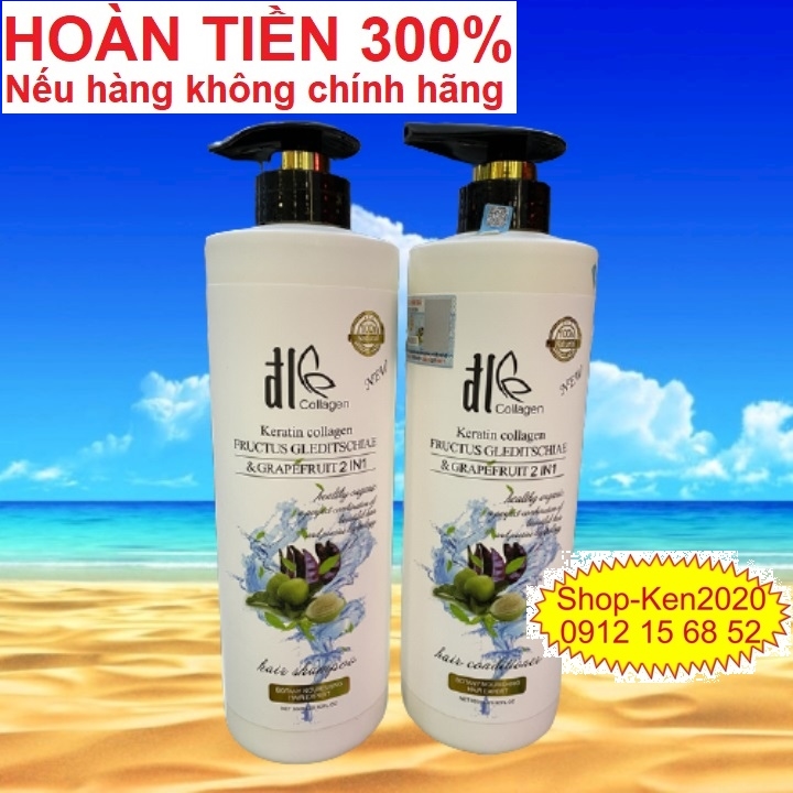 Cặp dầu gội xả Bưởi trắng DL 850ml *2 Fructus Gleditschiae & Grapefruit tinh chất bưởi và bồ kết phục hồi tóc