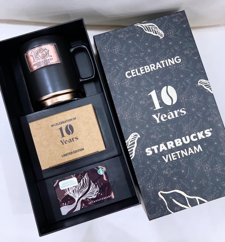|chính hãng| set ly starbucks kỉ niệm 10 năm anniversary