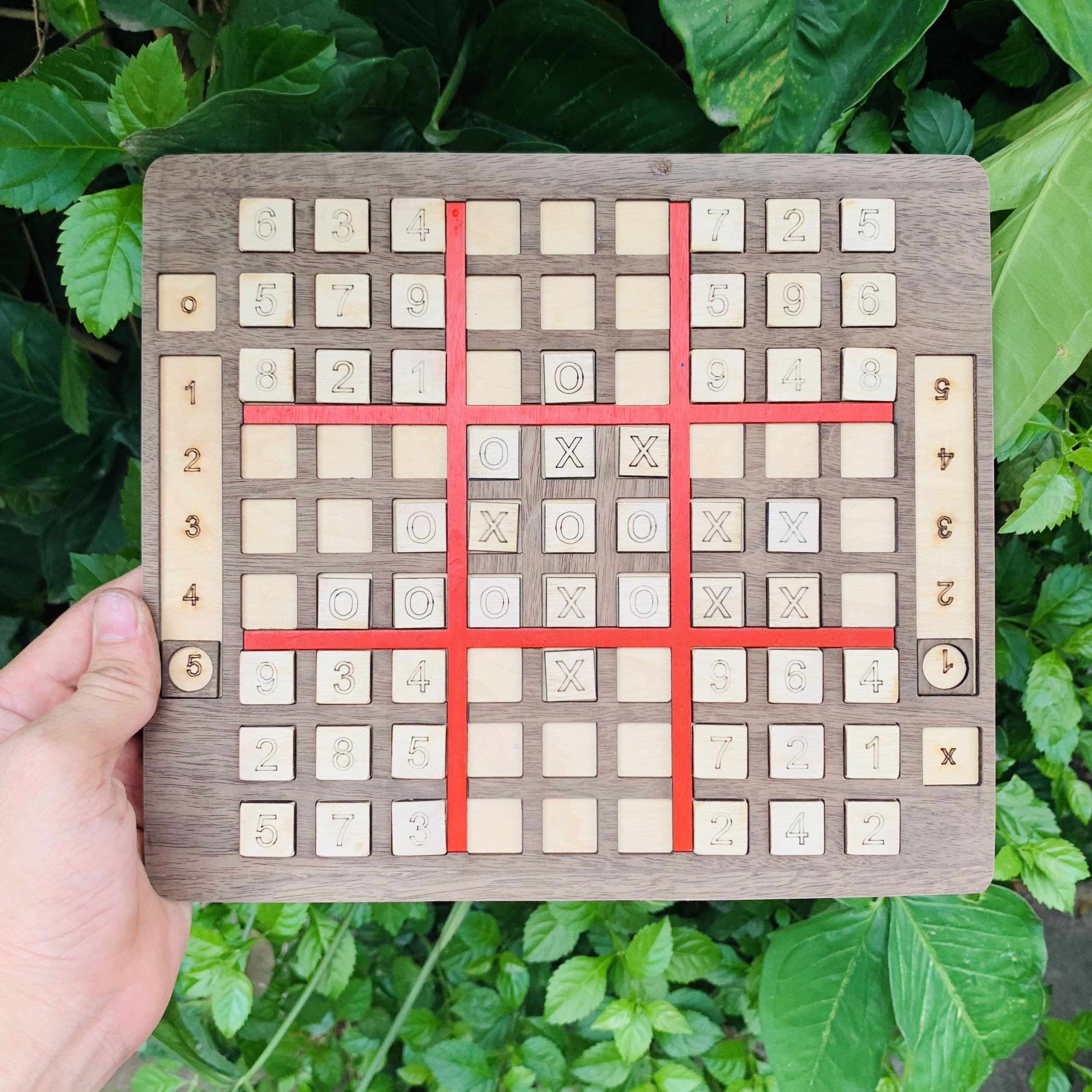 Đồ Chơi Gỗ Thông Minh Cho Bé Phát Triển Trí Tuệ, Bộ Cờ Sudoku 9x9 Kết Hợp Cờ Caro 64 Quân Bằng Gỗ Benrikids, Đồ Chơi Trí Tuệ Trẻ Em