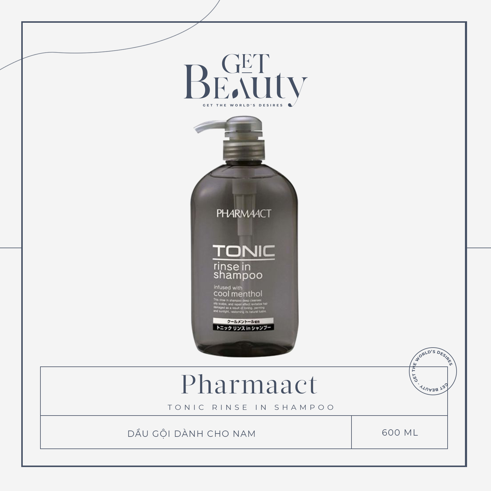 Dầu gội nam pharmaact tonic 600ml