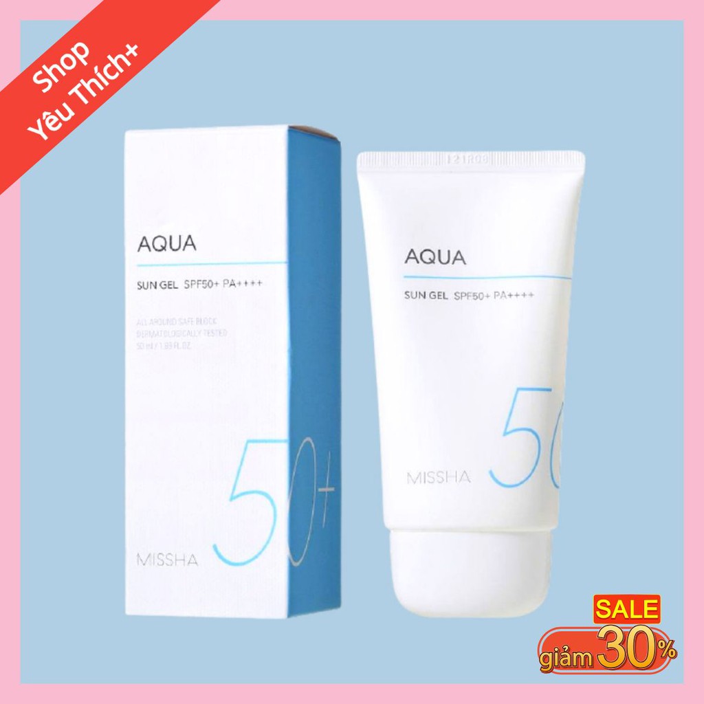 Kem Chống Nắng Missha Aqua Sun Gel SPF50+++ All Around Safe Block 50ml