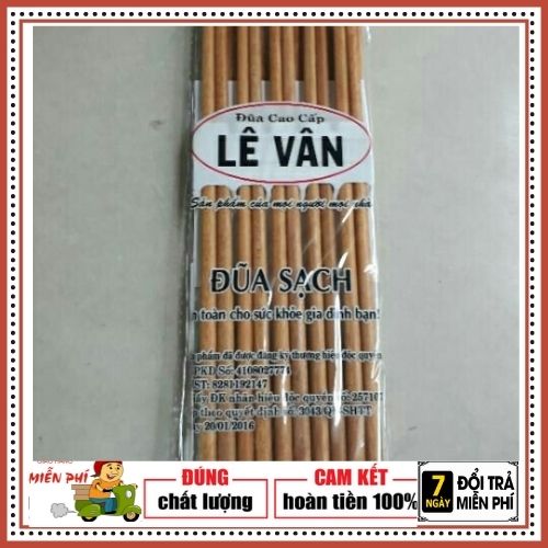 Combo 10 đôi đũa sạch LEVAN cao cấp, sạch, không phủ hóa chất, an toàn cho mọi gia đình
