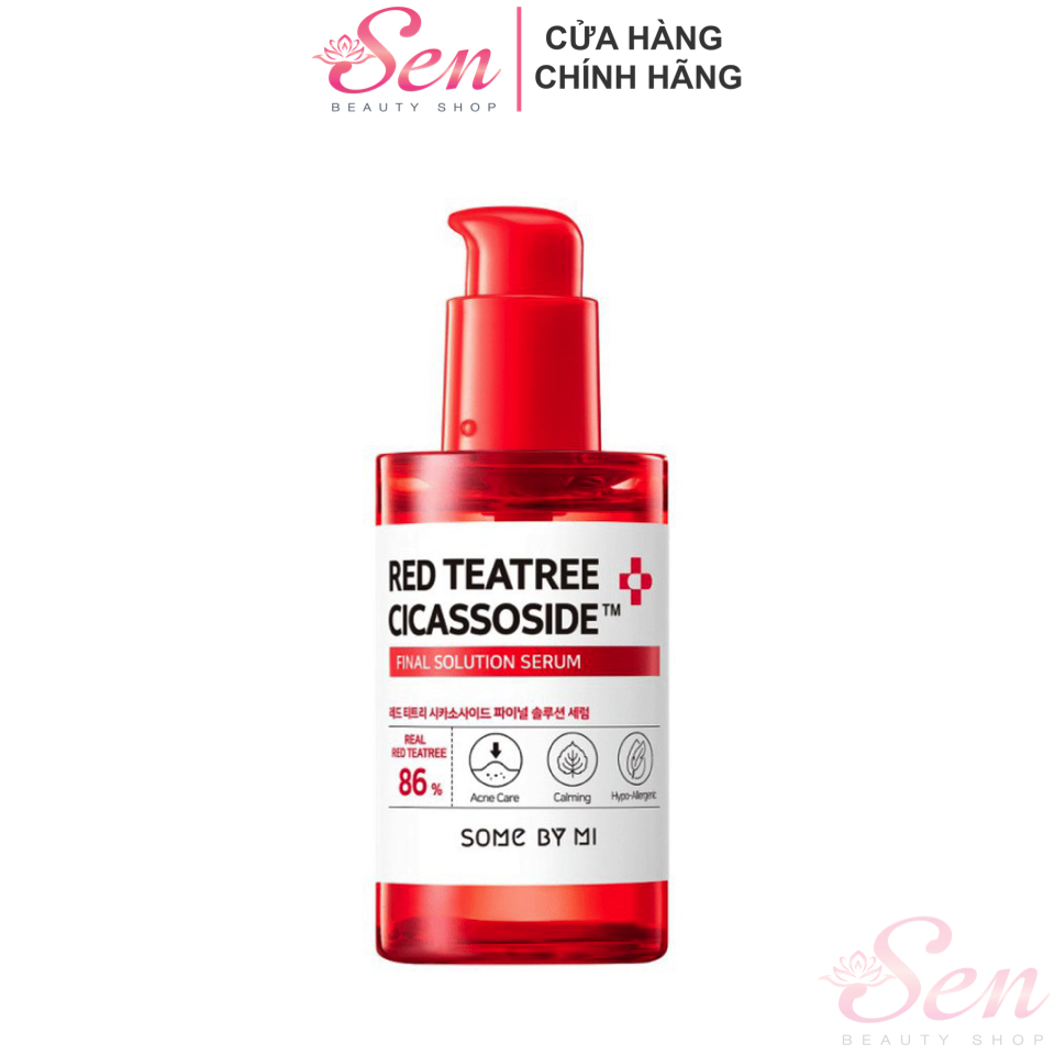 Tinh Chất Làm Dịu Da Mụn Nhạy Cảm Chiết Xuất Tràm Trà Đỏ Some By Mi Red Teatree Cicassoside Final Solution Serum 50ml