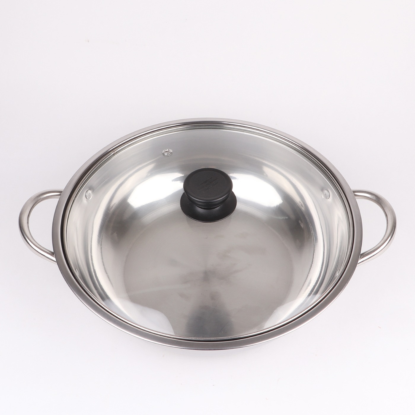 Nồi lẩu inox nắp kính 26 cm - nồi nấu lẩu