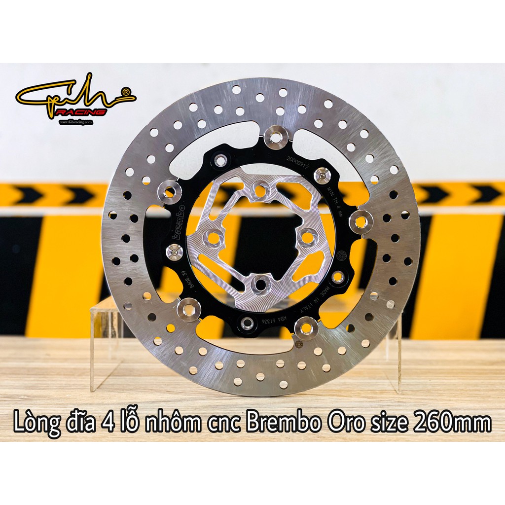 Lòng cnc 4 lỗ cho đĩa brembo oro 260mm