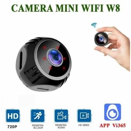 Camera wifi W8 Hồng Ngoại Tầm Nhìn Ban Đêm Mini Mẫu Mới Camera Gia Đình Không Dây wifi chống trộm W8 FullHD 1080P Xem Từ Xa Trên Điện Thoại Hồng Ngoại Quay Ban Đêm Phát Hiện Chuyển Động .