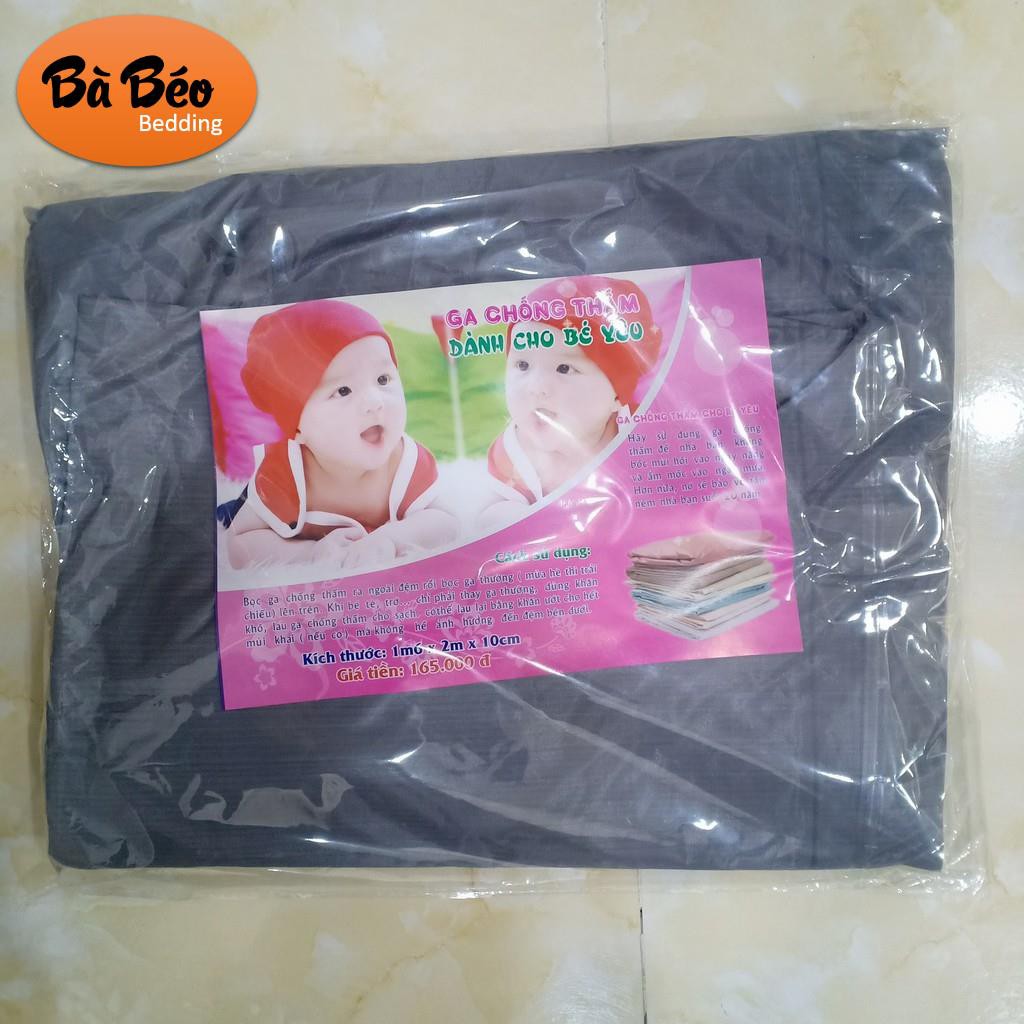 Drap Chống Thấm Cho Bé, Drap Chống thấm Cao Cấp,Ga Chống Thấm màu trơn nhiều kích thước bà béo Bedding