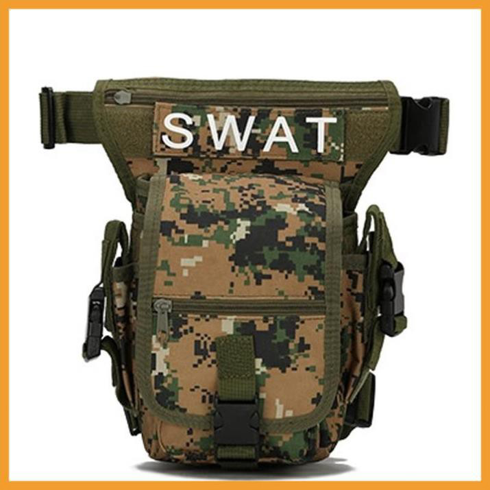 Túi Đeo Hông Nam SWAT - Túi Đeo Bao Tử  - Túi Đeo Chéo Thể Thao - Túi Đeo Bụng Lính Mỹ Rằn Ri Chiến Thuật
