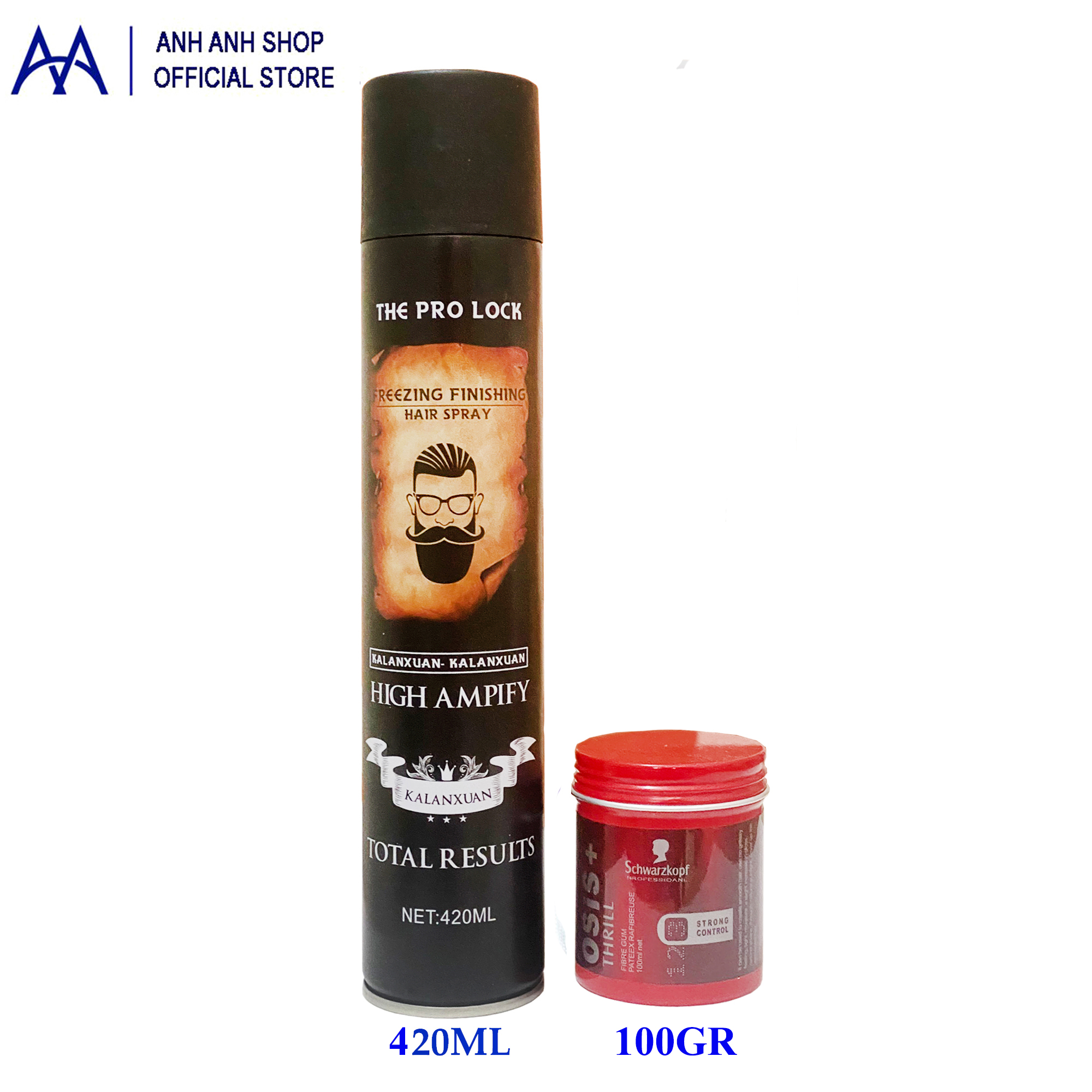 Combo gôm prolock 420ml và sáp osis 100g